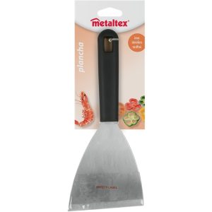 Metaltex Plancha Barbecue Spatel 23.8×10 cm Zwart/RVS